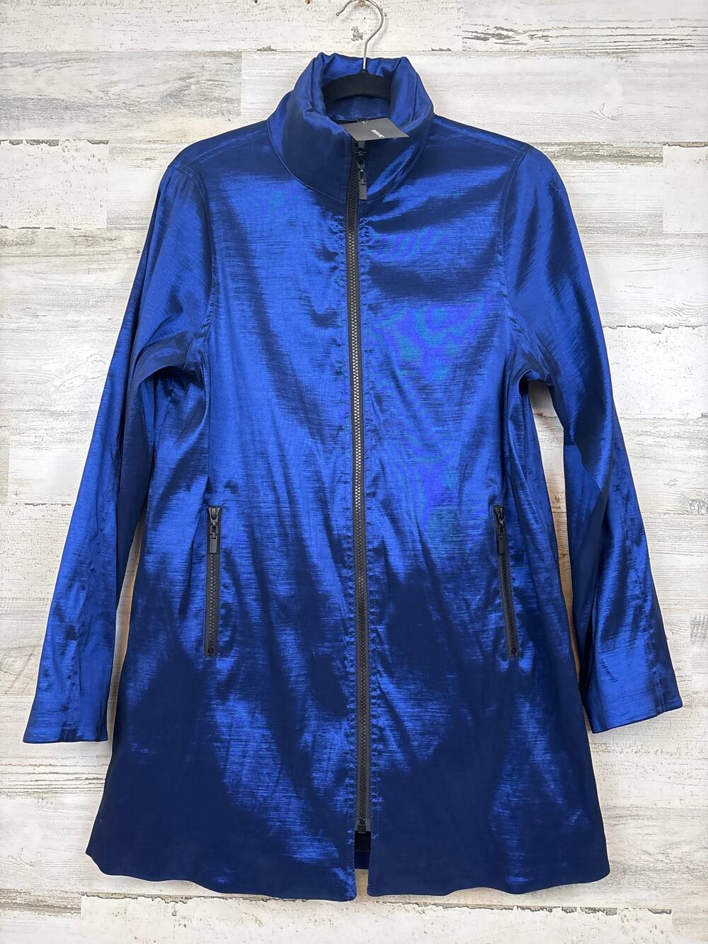 Myra Pac Womens S Royal Blue Dani 45145 Wrinkle Resistant Rain Coat Jacket NWT